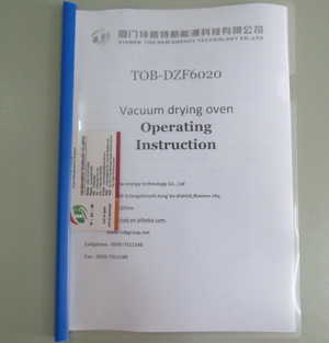 Operating manual for vacuum oven dzf 6020