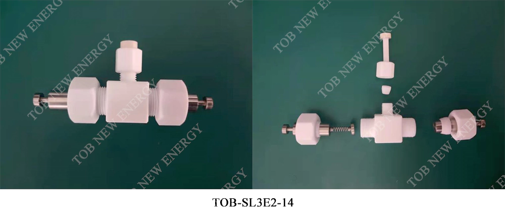TOB-SL3E2-14 Batterijtestcel met drie elektroden
