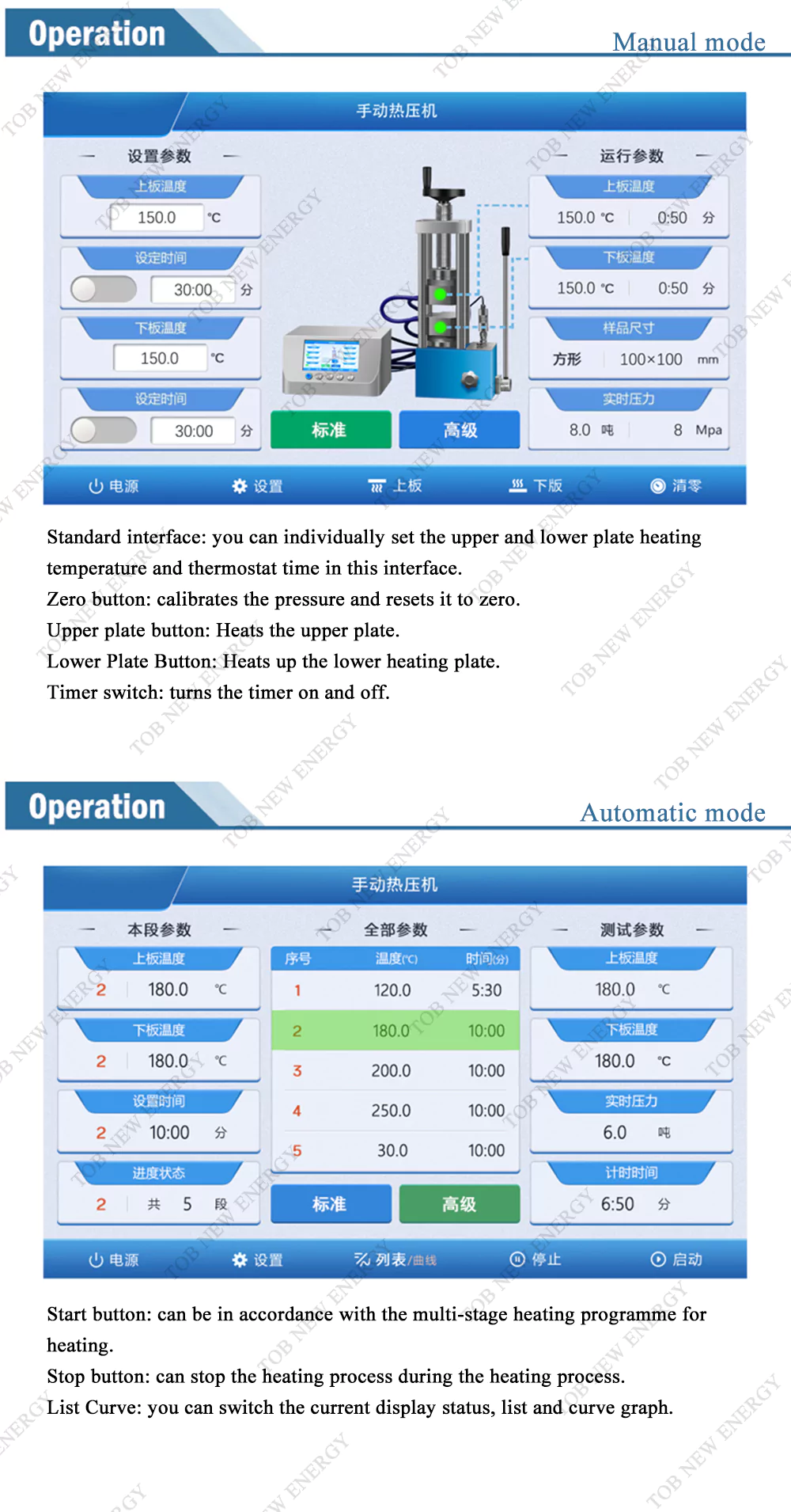 Max 40 Tons Manual Heat Press Machine