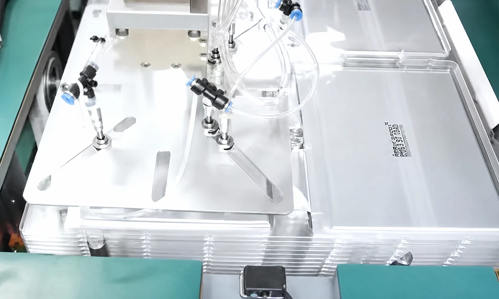Tested Pouch Cells Placed in a Tray