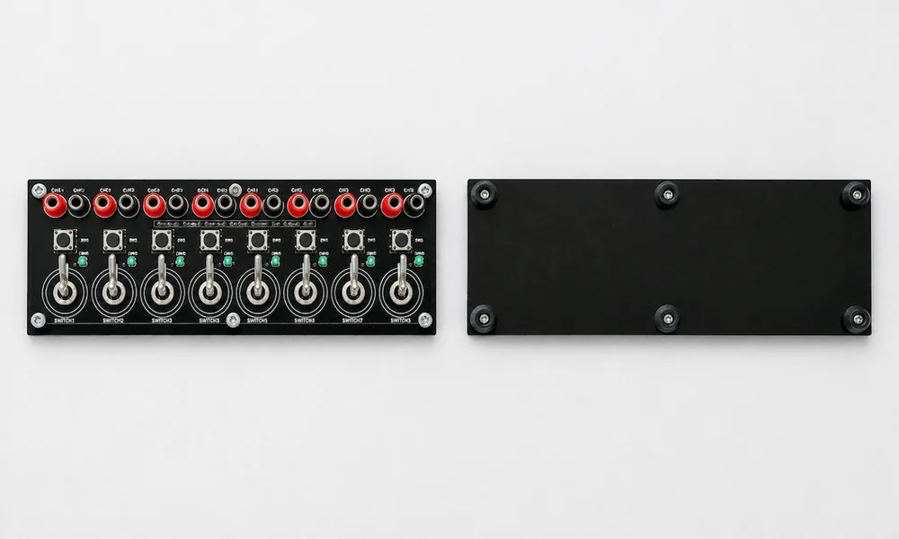 TOB-BC-8 8 Channels Coin Cell Testing Board, front and back