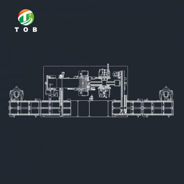 Machine voor het omwikkelen van prismatische cellen