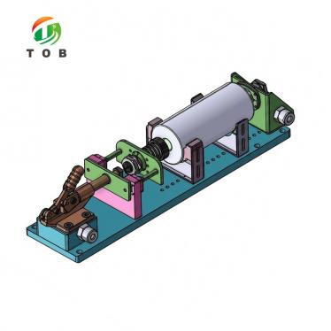 Testarmatuur voor cilindrische batterijen