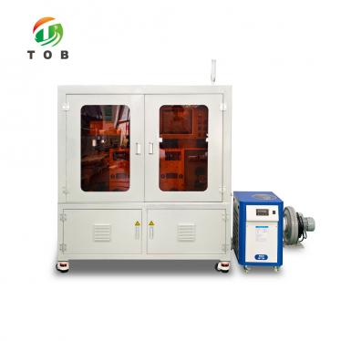 TOB-F200W-T3 koperfolie laserboormachine met drie fiberlaserkoppen en servo-afwikkeling