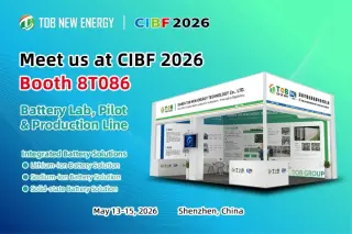 Ontmoet TOB NEW ENERGY Battery Manufacturing Solutions op CIBF 2026.