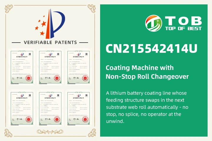 Octrooi CN215542414U - Coatingmachine met continue rolwissel